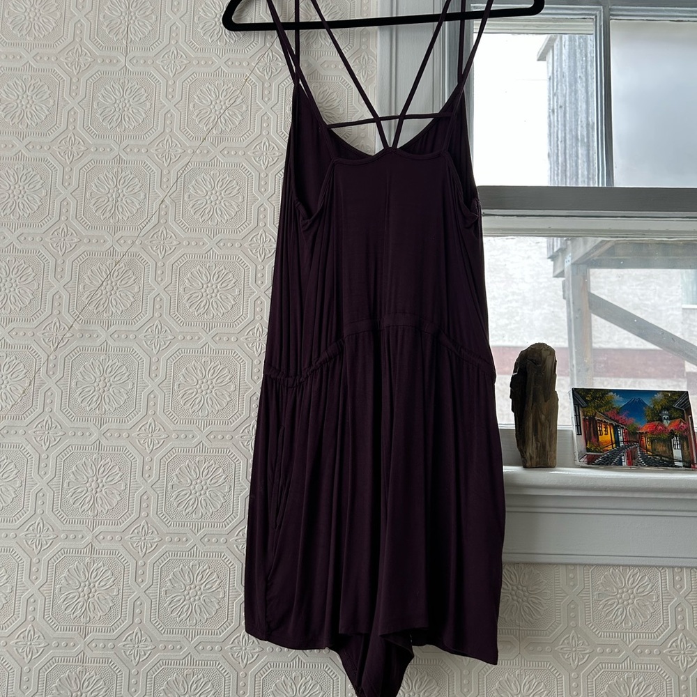 American Eagle Outfitters Deep Purple Romper